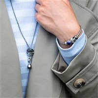 Charm Trollbeads Beads in Argento Lapislazzulo TAGBE-00283 - TAGBE-00283